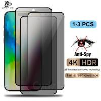 ราคา 3pcs 9H เต็มความเป็นส่วนตัวกระจกนิรภัยใช้สำหรับ iPhone 16 15 Ultra 14 13 12 11 Pro X Xs Max Xr 7 8 6 6s Plus 5 5s 5C SE SE2 SE3 2020 2022 4G 5G 2024 (27033523814)