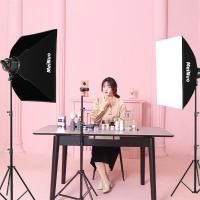 ราคา 500W LED ไฟถ่ายรูป ไฟไลฟ์สด ไฟสตูดิโอ with 65cm Lantern Softbox Tripod Stand for Photo Video Photography Live Stream (51703887308)