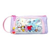 ราคา พร้อมส่ง กระเป๋าเครื่องเขียนBTS กระเป๋าใส่ดินสอสีม่วง (25083461407)
