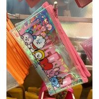 ราคา พร้อมส่ง กระเป๋าใสลายการ์ตูนBTS กระเป๋าใส่ดินสอBTS (25431296363)