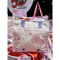 ราคา พร้อมส่ง กระเป๋าผ้ามีซิป Hello Kitty 50th Anniversary สีพาสเทล (28209840439)