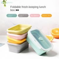 ราคา กล่องข้าวซิลิโคนพับได้เกรดอาหาร กล่องข้าวอุ่นไมโครเวฟ กล่องเก็บอาหาร 350 500 800 1200มล TH (28231121871)
