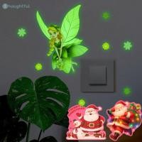 ราคา สติ๊กเกอร์ติดผนังลายการ์ตูนเอลฟ์น้อยเรืองแสงในที่มืด ลายนางฟ้าดอกไม้คริสต์มาส เรืองแสงในที่มืด สติ๊กเกอร์ติดผนังตกแต่งห้องนอนเด็กผู้หญิง DIY TH (41872167439)