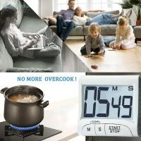 ราคา นาฬิกาจับเวลาดิจิตอลสำหรับห้องครัว นาฬิกาจับเวลาทำอาหาร นาฬิกาจับเวลาแบบดิจิตอล LCD ตัวนับเวลาถอยหลังแบบแมนนวล นาฬิกาจับเวลาดิจิตอลสำหรับห้องครัวแบบกลไก อุปกรณ์ครัวแบบแม่เหล็ก TH (27661118840)