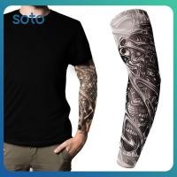 ราคา ปลอกแขนรอยสักชั่วคราวปลอม รอยสักยาวเต็มแขน สวมได้เต็มแขน ปลอกแขนรอยสักไนลอนยืดหยุ่นสำหรับผู้ชาย (43551191427)