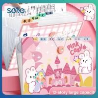 ราคา ถุงใส่กระดาษทดสอบแบบพกพาขนาด A4 สำหรับนักเรียน กระเป๋าใส่ออร์แกนแบบพกพา 8 ช่อง ที่ใส่กระดาษทดสอบแบบจำแนกประเภท (43320535550)