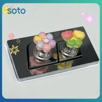 ราคา ที่กดชักโครกแบบการ์ตูน ปุ่มกดชักโครกแบบมีกาวในตัว ฝาปิดชักโครก ที่จับถังกดชักโครก ปุ่มกดชักโครก (29484404882)