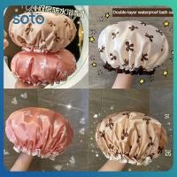 ราคา หมวกอาบน้ำสองชั้นผ้าคลุมผมอาบน้ำกันน้ำผ้าคลุมผมในครัวเรือนหมวกอาบน้ำครัวฟิล์มกันน้ำมันผ้าคลุมผม (28856680952)