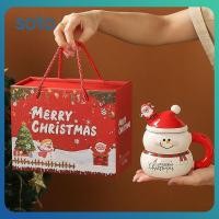 ราคา แก้วเซรามิกคริสต์มาส แก้วการ์ตูนตุ๊กตาหิมะ ความจุขนาดใหญ่ แก้วน้ำ กล่องของขวัญ ของขวัญคริสต์มาส (58050833143)