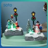 ราคา ไฟ LED ส่องสว่างเครื่องประดับตกแต่งคริสต์มาสสำหรับบ้านขนาดเล็กภูมิทัศน์ขนาดเล็กตุ๊กตาหิมะคริสต์มาสโคมไฟถนนเครื่องประดับของขวัญคริสต์มาส (48250660658)