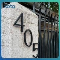 ราคา ป้ายบ้านเลขที่สีดำขนาด 5 นิ้ว พร้อมตัวอักษรสำหรับติดประตู ป้ายที่อยู่ภายนอกบ้านแบบลอยตัวสำหรับประตูสนาม (48201174734)