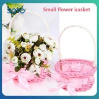 ราคา ตะกร้าเก็บดอกไม้เล็กสานด้วยมือ ตะกร้าดอกไม้หวายสาน ตะกร้าเก็บของแบบถือด้วยมือ (43074389165)