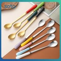 ราคา ช้อนกาแฟสแตนเลส ด้ามยาว ช้อนชาเย็น ช้อนผสมน้ำผลไม้เครื่องดื่มเย็น ช้อนยาว (41406498461)