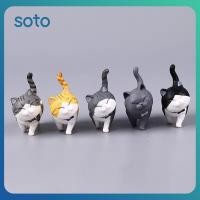 ราคา ตุ๊กตาแมวโมเดลแอนิเมชั่น PVC ขนาดเล็กน่ารัก ของเล่นสร้างสรรค์ งานฝีมือ ของประดับตกแต่งแผงหน้าปัด ระเบียง (40309598642)