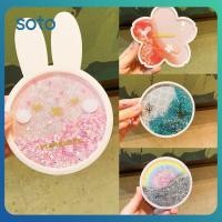 ราคา น่ารักซิลิโคนรองแก้วกระต่ายลื่นโรแมนติก Cherry Blossom Season Ocean Rainbow Quicksand ถ้วยน้ำแก้ว Placemat เบาะ (26955507085)