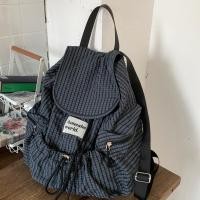 ราคา เป้สะพายหลังสไตล์เกาหลี ลายสก็อตจากไนลอนน้ำหนักเบา ทรงใหญ่พิเศษ เหมาะสำหรับทุกวัน (48401758303)