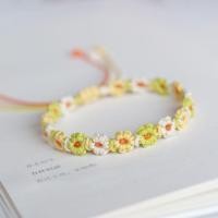 ราคา ชุดวัสดุ DIY ทำมือเชือกมือห้าสีสำหรับเทศกาลเรือมังกรลายดอกเดซี่ สร้อยข้อมือทอมือเอง ของขวัญวันแม่ 520 UUQR (28480847453)