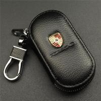 ราคา PORSCHE โลโก้ปอร์เช่ กระเป๋าใส่กุญแจรถหนังสากล เคสกุญแจ พวงกุญแจ (29934982330)