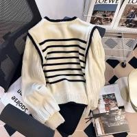 ราคา สีดำ สีเหลือง เสื้อเเขนยาวผู้หญิง เสื้อไหมพรมเเขนยาว สไตลเกาหลี เนื้อผ้าอย่างดี 1502180 (24932423686)