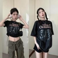 ราคา เสื้อยืด เสื้อยืดวินเทจ คอกลม ทรงหลวม พิมพ์ลาย สาว เซ็กซี่ 150226 (22769063531)