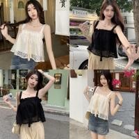 ราคา มีทั้งหมด3สี สายเดี่ยว เสื้อกล้ามถักไหมพรม ฉลุอก ยืดกำลัง ลายลูกไม้ 1502114 (25652306206)