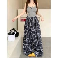 ราคา กางเกงผู้หญิง กางเกงลายทหาร ลายทหาร ทรงหลวม เอวยืดได้ มีเชือกที่เอว 1501241 (40308781883)