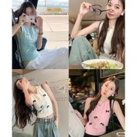 ราคา เสื้อเเขนกุด เสื้อกั๊กไหมพรม คอกลม คอเต่า งานเเฟชั้นเกาหลี 152306 (25894553353)