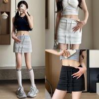 ราคา กระโปรง กระโปรงทรงเอผ้าถุง สวมใส่สบาย ทรงสลิมฟิต ขอบแอวพร้อมสาย 150326 (24117591392)