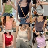 ราคา เสื้อสายเดี่ยว เสื้อกล้ามเซ็กซี่ ผ้าฝ้ายเเขนกุด ใส่กระดุมอก สายฝอ เเท่ๆ 1502215 (24788279079)