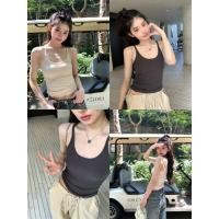 ราคา สายเดี่ยว เสื้อกล้ามลำลอง ผ้ายืดได้ ใส่สบาย ผ้าฝ้ายนิ่ม เเมทได้ทั้งกางเกงเเละกระโปรง 1502130 (24029447410)