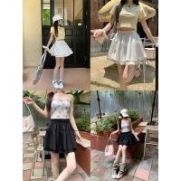 ราคา กระโปรงทรงเอ กระโปรงสั้น มีซับใน เเต่งระบาย สไตล์เวียดนาม 15376 (29559353389)