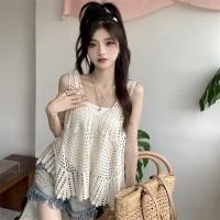 ราคา เสื้อกั๊กไหมพรม เสื้อกล้ามไหมพรมถัก ใส่เดียวก็เซ็กซี่ ใส่เที่ยวทะเล ตาข่ายลายฉลุแบบแซ๋บๆ 1502137 (25620792612)