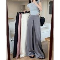 ราคา กางเกงกระบอก กางเกงผ้าไหมน้ำเเข็ง สีพื้น ใส่เย็นสบาย ทรงหลวมๆ ใส่ได้ทุกหุ่น 1501211 (28139348889)