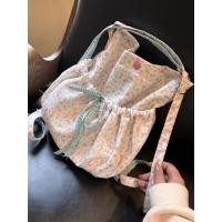 ราคา กระเป๋าเป้สะพายหลังลายดอกไม้สำหรับฤดูใบไม้ผลิ แบบสองฟังก์ชัน กระเป๋าทรงเกาหลีขนาดใหญ่สำหรับผู้หญิง (53803946796)