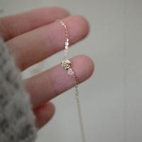 ราคา สร้อยข้อมือดอกกุหลาบของเจ้าชายน้อยอาเรีย ชุบเงิน 14K หัวใจดอกกุหลาบเงา สร้อยข้อมือบางเฉียบ ของขวัญสินค้าเฉพาะ (26428027569)