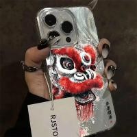 ราคา Feather รูปแบบเคสโทรศัพท์ซิลิโคนมูลค่าสูงสีแดง Lion Dance รูปแบบจีนใช้งานร่วมกับ iPhone 17PRO XR 15PROMAX 17AIR 7 8PLUS 17PROMAX 16 15 14 13 12 11 PROMAX XSMAX (56153918990)
