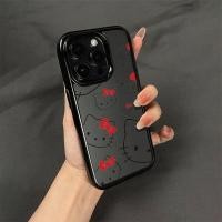 ราคา ญี่ปุ่นเกาหลีโบว์สีแดงกันกระแทกกรอบสีดําเคสแข็งเหมาะสําหรับiPhone 17 16 15 14 13 12 11 PRO MAX 16PLUSโปร่งใสเคสโทรศัพท์17PROMAXป้องกัน15PLUS 14PLUS XR XS MAX 7 8PLUS (51650183096)