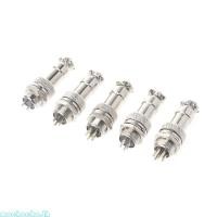 ราคา Mochocho 1 ชุดปลั๊กขั้วต่อการบิน GX12 2 3 4 5 6 Pin Sliver ขั้วต่อสายไฟการบิน (48052883401)