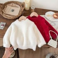 ราคา ฤดูใบไม้ร่วงฤดูหนาวเสื้อผ้าเด็กผู้หญิงเด็กเกาหลีรุ่นแฟชั่นสีทึบหนาเสื้อกันหนาว (51102066226)