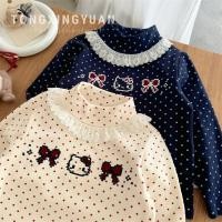 ราคา เสื้อกันหนาวลายจุดการ์ตูนสำหรับเด็กหญิง ซับในขนแกะ แขนยาว เหมาะสำหรับฤดูหนาว (58101932511)