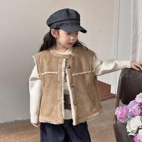 ราคา เสื้อกั๊กดีไซน์เกาหลีสำหรับเด็ก พร้อมซับในขนแกะให้อบอุ่น (57401374204)