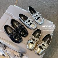 ราคา รองเท้าหนังสไตล์เกาหลีสำหรับเด็กผู้หญิง มาพร้อมโบว์หวานเหมือนเจ้าหญิง (56953325771)