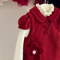 ราคา ชุดเจ้าหญิงสีแดงสำหรับเด็ก สไตล์แฟชั่นฤดูหนาวและเทศกาลปีใหม่ (56653867757)