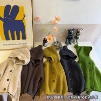 ราคา เสื้อเด็กชายและหญิงสไตล์เกาหลี มีฮู้ด พิมพ์สีทึบ เสื้อลำลองกันหนาว (56203110363)