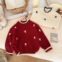 ราคา เสื้อกันหนาวหนารุ่นโบว์สำหรับเด็กผู้หญิง เหมาะสมกับฤดูหนาวและใบไม้ร่วง (54002427587)