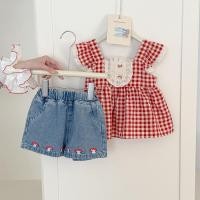 ราคา เสื้อกั๊กลายสก๊อตสำหรับเด็กหญิง สไตล์เกาหลี เหมาะสำหรับฤดูร้อน (50900137408)