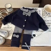 ราคา แจ็คเก็ตเด็กหญิงสไตล์เกาหลี ลายสก๊อตพร้อมโบว์ตกแต่ง (49351931459)