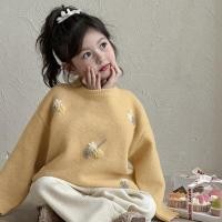 ราคา เสื้อกันหนาวเด็กผู้หญิง สไตล์เกาหลี ลายดอกไม้ สำหรับฤดูใบไม้ร่วงและหนาว (46453485935)