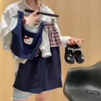 ราคา ชุดสูทแฟชั่นเกาหลี แขนยาวและกางเกงขาบาน สำหรับเด็กหญิงในฤดูใบไม้ร่วง (49102377959)