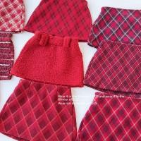 ราคา กระโปรงสีแดงลายสก๊อตสำหรับเด็กสาว สไตล์เจ้าหญิง แฟชันน่ารักสำหรับวันหยุดปีใหม่ (45953709952)